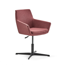 Konferenční židle FAIRFIELD, černá, červenofialová