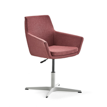 Konferenční židle FAIRFIELD, bílá, červenofialová