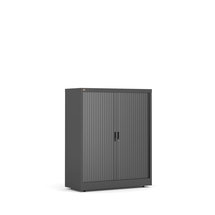 Roletová skříň STUDIO, 1200x1000x420 mm, černá, černé dveře