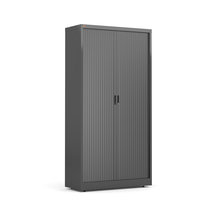 Roletová skříň STUDIO, 1950x1000x420 mm, černá, černé dveře