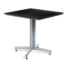 Stůl SANNA, 700x700x720 mm, stříbrná/černá