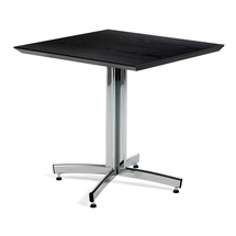 Stůl SANNA, 700x700x720 mm, chrom/černá