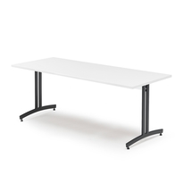 Stůl SANNA, 1800x800x720 mm, černá/bílá