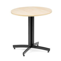 Kulatý stůl SANNA, Ø700x720 mm, černá/bříza