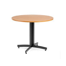 Kulatý stůl SANNA, Ø900x720 mm, černá/buk