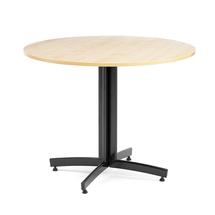 Kulatý stůl SANNA, Ø900x720 mm, černá/bříza