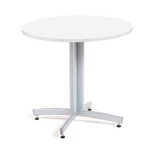 Kulatý stůl SANNA, Ø900x720 mm, stříbrná/bílá