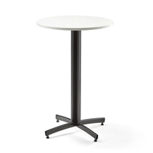 Barový stůl SANNA, Ø700x1050 mm, černá/bílá