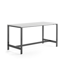 Stůl VARIOUS, 1800x800 mm, výška 900 mm, černé nohy, bílá