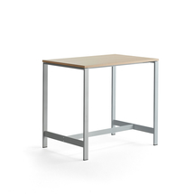 Stůl VARIOUS, 1200x800 mm, výška 1050 mm, stříbrné nohy, dub