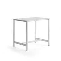 Stůl VARIOUS, 1200x800 mm, výška 1050 mm, bílé nohy, bílá