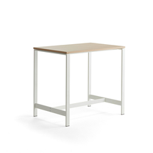 Stůl VARIOUS, 1200x800 mm, výška 1050 mm, bílé nohy, dub