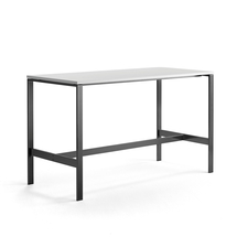 Stůl VARIOUS, 1800x800 mm, výška 1050 mm, černé nohy, bílá