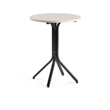 Stůl VARIOUS, Ø700 mm, výška 900 mm, černá, bříza