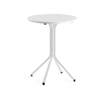 Stůl VARIOUS, Ø700 mm, výška 900 mm, bílá, bílá