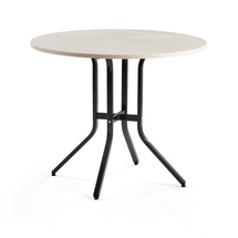 Stůl VARIOUS, Ø1100 mm, výška 900 mm, černá, bříza