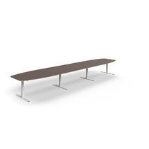 Jednací stůl AUDREY, 5600x1200 mm, bílá/šedohnědá