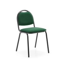 Židle WARREN, textilní potah, zelená, černá