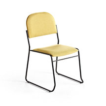 Konferenční židle DAWSON, textilní potah, žlutá