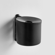 Nástěnný popelník STEVE, Ø 155x170 mm, černý