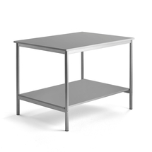 Pracovní stůl, 1200x900 mm, světle šedá, stříbrná