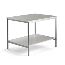 Pracovní stůl, 1200x900 mm, šedá, stříbrná