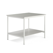 Pracovní stůl, 1200x900 mm, šedá, bílá