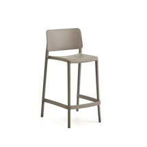 Barová židle RIO, výška sedáku 650 mm, taupe