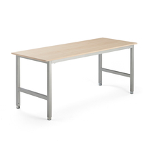 Pracovní stůl OPTION, 1800x700 mm, bříza, stříbrná