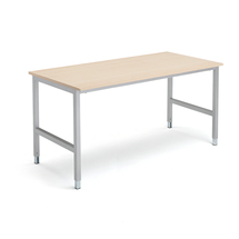 Pracovní stůl OPTION, 1600x800 mm, bříza, stříbrná