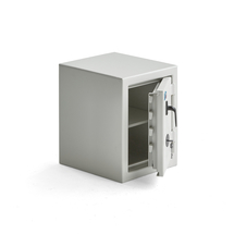 Bezpečnostní skříň CONTAIN, zámek na klíč, 450x350x400 mm, bílá