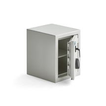 Bezpečnostní skříň CONTAIN, elektronický kódový zámek, 450x350x400 mm, bílá