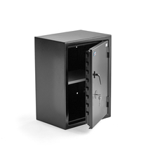 Bezpečnostní skříň CONTAIN, zámek na klíč, 750x550x400 mm, černá