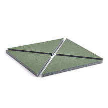Akustický panel PATTERN, 600x600x40 mm, bal. 4 ks, zelený