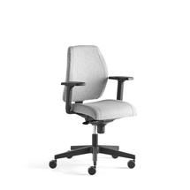 Kancelářská židle LANCASTER, nízké opěradlo, stříbrnošedá
