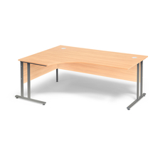 Psací stůl FLEXUS, levý, 1800x1200 mm, buk