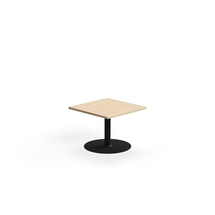 Konferenční stolek VERTICUS, 700x700x500 mm, dub/černá