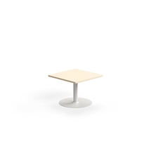 Konferenční stolek VERTICUS, 700x700x500 mm, bříza/bílá