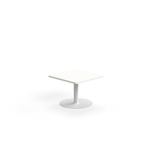 Konferenční stolek VERTICUS, 700x700x500 mm, bílá