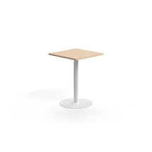 Barový stůl VERTICUS, 700x700x900 mm, dub/bílá