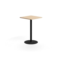 Barový stůl VERTICUS, 700x700x1100 mm, dub/černá