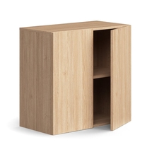 Policová skříň QBUS, 1 police, 768x800x420 mm, dub