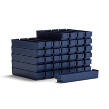 Plastový box DETAIL, 500x94x80 mm, modrý, bal. 40 ks