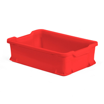 Plastová přepravka PRYCE, 24 l, 600x400x145 mm, červená