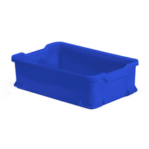 Plastová přepravka PRYCE, 24 l, 600x400x145 mm, modrá