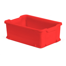 Plastová přepravka Pryce, 40 l, 600x400x225 mm, červená