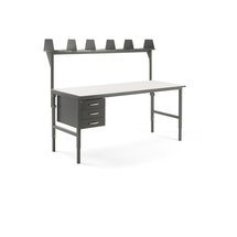 Pracovní stůl CARGO, 2000x750 mm, 3 zásuvky + vrchní police
