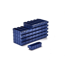 Plastový box DETAIL, 300x94x80 mm, modrý, bal. 36 ks