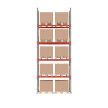 Paletový regál ULTIMATE, 10 palet, 1000 kg/paleta, výška 5000 mm