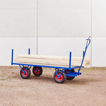 Plošinový vozík MIKE, 2000x1000 mm, modrý